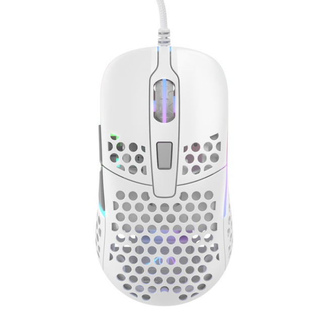 Клавіатура і миші - Мишка Cherry Xtrfy M42 USB-A RGB біла (XG-M42-RGB-WHITE)