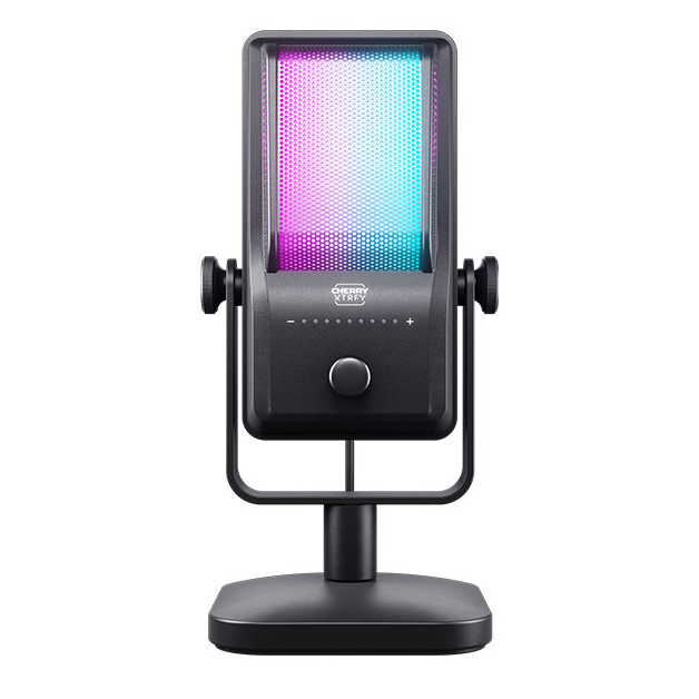 Микрофоны - Микрофон гейминговый Cherry Xtrfy Ngale R Cardioid USB-A 2м RGB черный (CX-NGALE-R-RGB-BLACK)