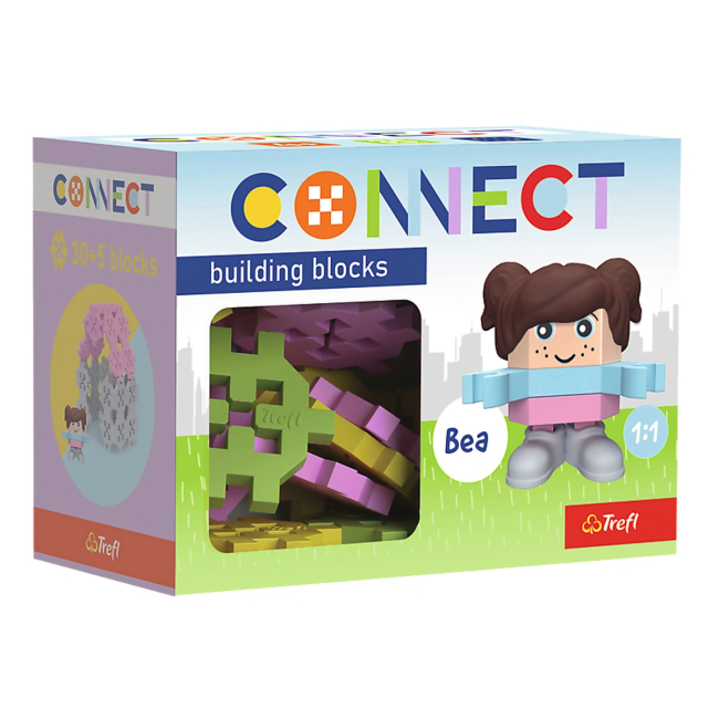 Конструкторы с уникальными деталями - Конструктор Trefl Connect с игровой фигуркой Bea 35 элементов (62004)
