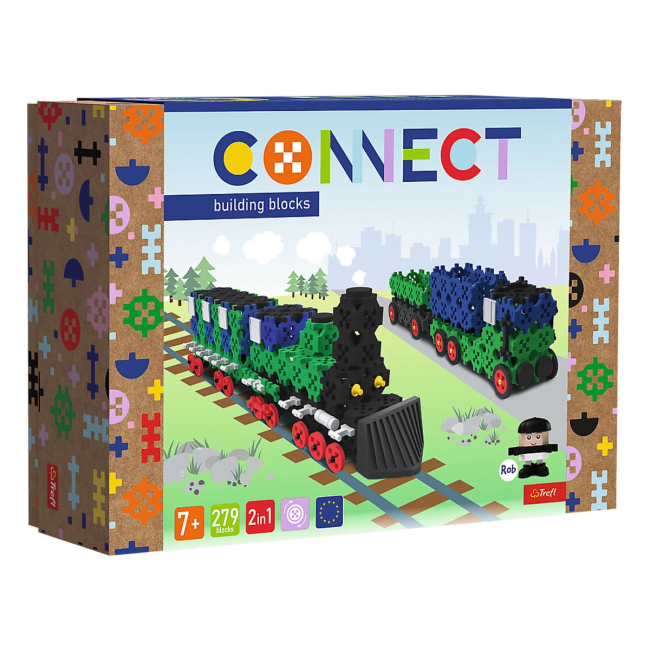 Конструкторы с уникальными деталями - Конструктор Trefl Connect 279 элементов (61976)