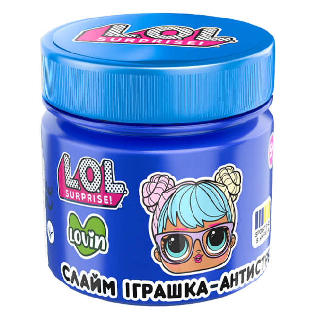 Антистресс игрушки - Игрушка-антистресс Lovin LOL Surprise Crunchy slime синий (LOL80200/4)