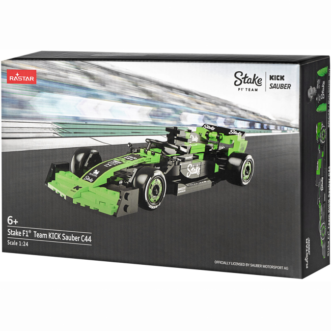 Конструктори з унікальними деталями - Конструктор Rastar Stake F1 Team KICK Sauber C44 1:24 Зелений (454.01.37)