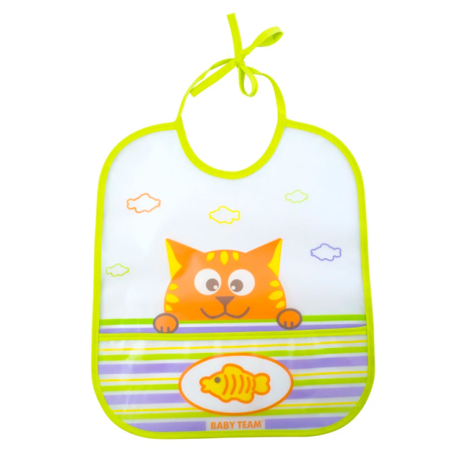 Товары по уходу - ​Нагрудник Baby Team влагонепроницаемый (6503)