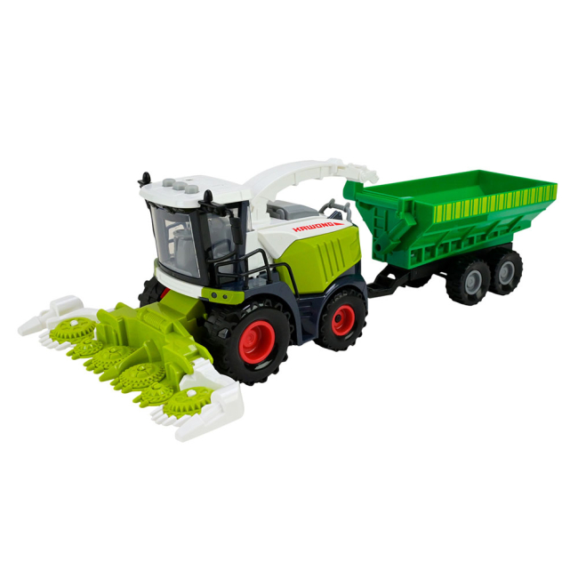 Транспорт и спецтехника - Игрушечный комбайн Solar С прицепом (AP9924)