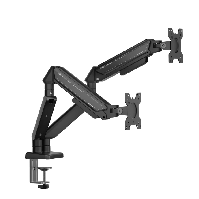 Меблі для геймерів - Настільне кріплення для монітора Anda Seat Stealth II Duo 17''-32'' Black (AD-W-A6D-2S-BB)