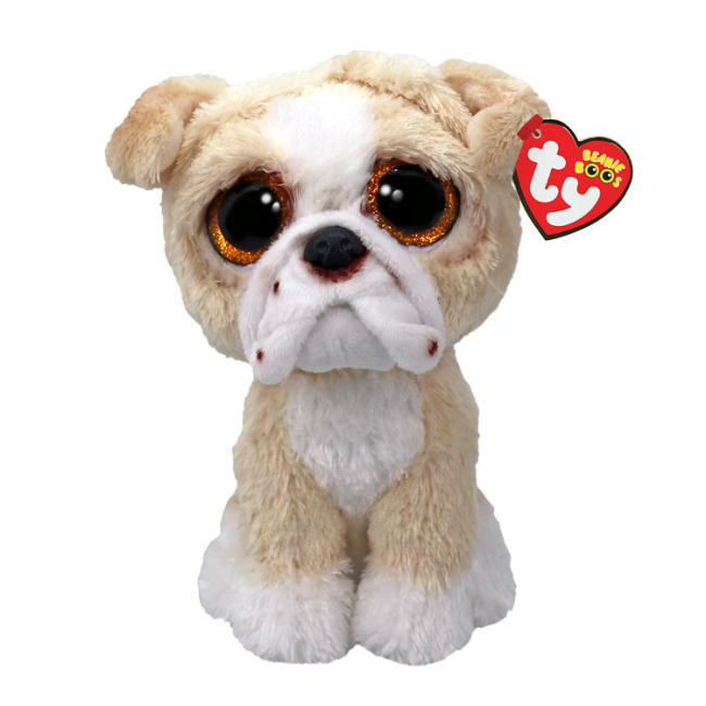 Мягкие животные - Мягкая игрушка TY Beanie Boos Английский бульдог Pooch 15 см (37371)