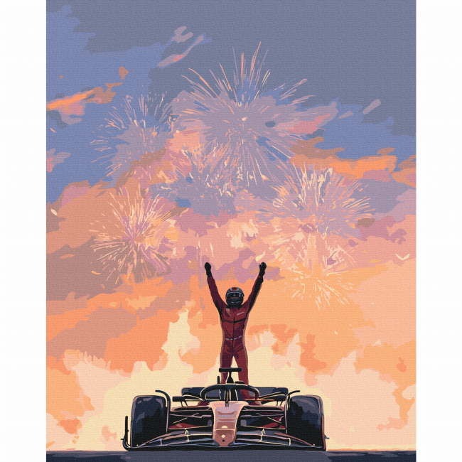 Товары для рисования - Картина по номерам Brushme Красный лидер (BS54512)