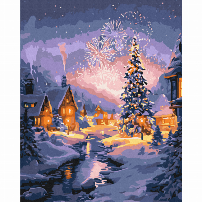 Товары для рисования - Картина по номерам Brushme Праздничный миг (BS54497)