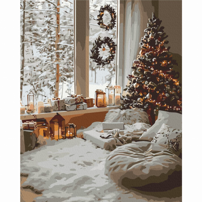 Товари для малювання - Картина за номерами Brushme Магія зимового дня (BS54189)