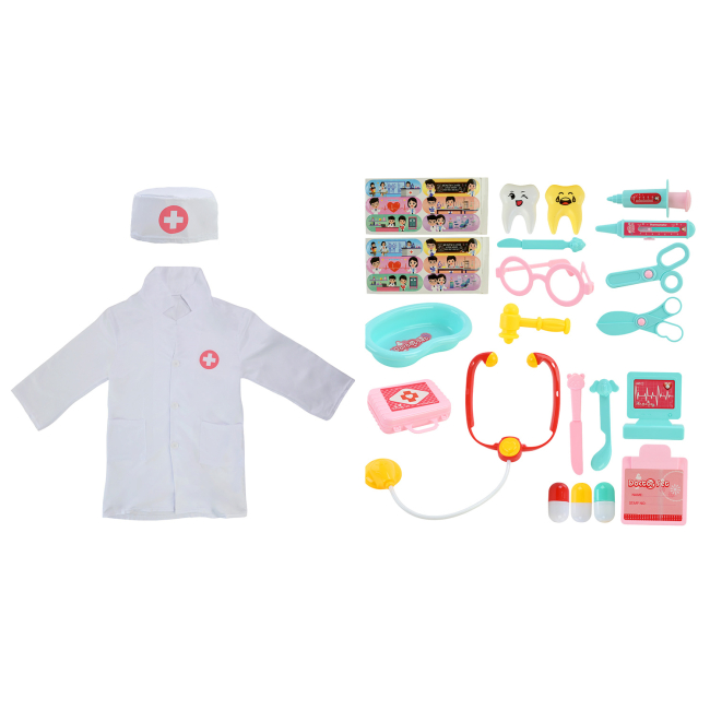 Набори професій - ​Ігровий набір Країна Іграшок Лікар, стетоскоп, аксесуари (725-111)