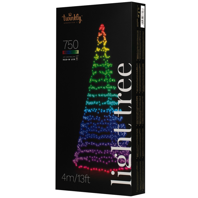 Мебель для геймеров - Гирлянда Smart LED Twinkly Light tree RGBW 750 IP44 высота 4м (TWP750SPP-BEU)