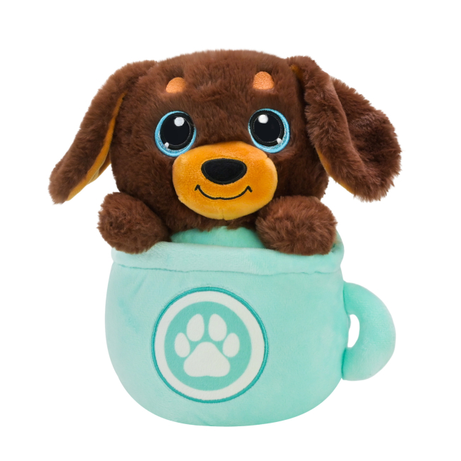 М'які тварини - М'яка іграшка Країна Іграшок Собачка в чашці 25 см (QD2401)