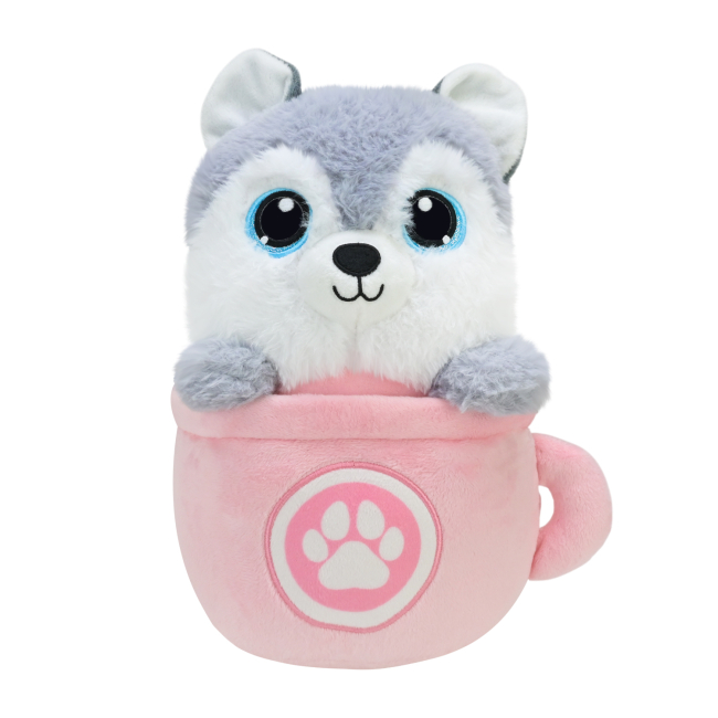 М'які тварини - М'яка іграшка Країна Іграшок Собачка в чашці 25 см (QD2402)