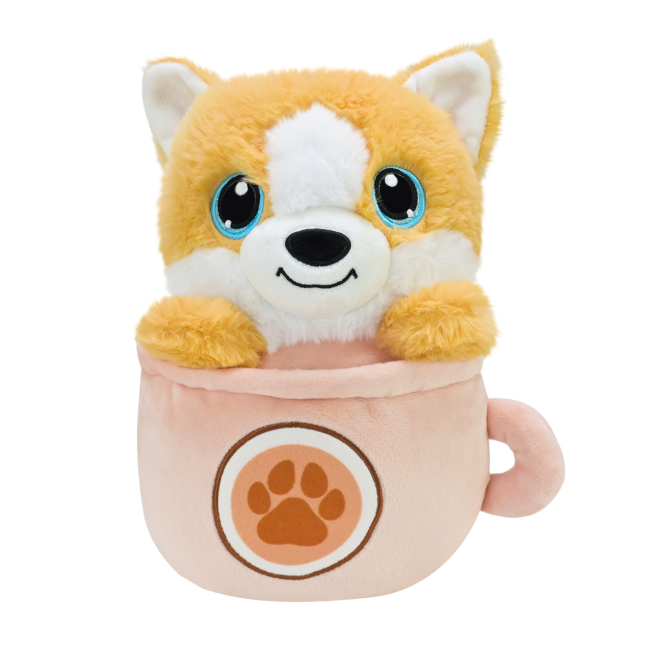 М'які тварини - М'яка іграшка Країна Іграшок Собачка в чашці 25 см (QD2403)