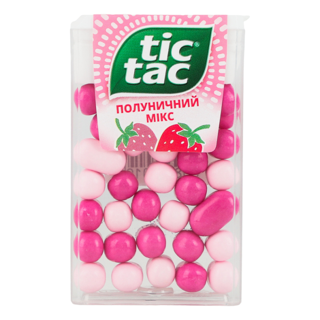 Солодощі - Драже Tic tac Полуничний мікс (80800019)