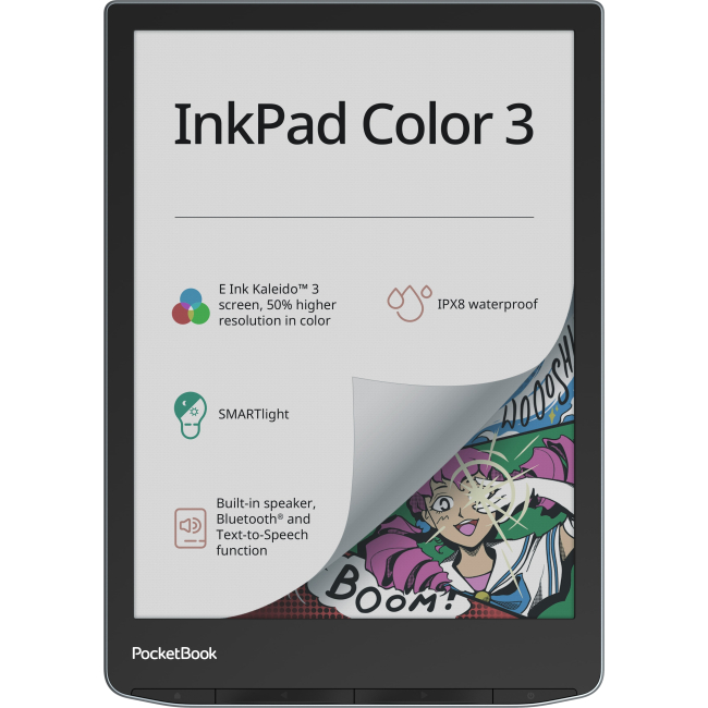 Планшеты - Электронная книга PocketBook 743K InkPad Color 3. Stormy Sea (PB743K3-1-CIS)