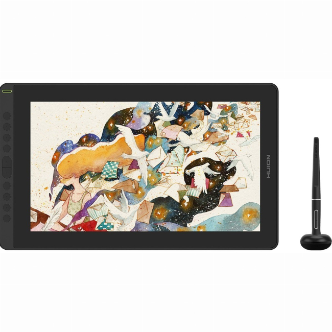 Планшети - ​Графічний монітор Huion 15.6'' Kamvas 16. USB-C чорний (GS1562)