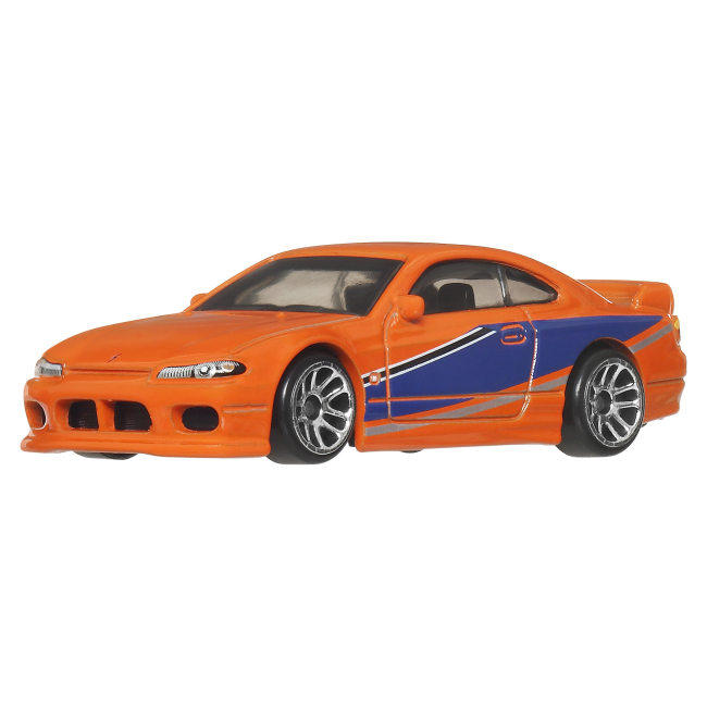 Автомоделі - Автомодель Hot Wheels Fast and Furious Nissan Silvia 515 помаранчева (HNR88/JBY48)