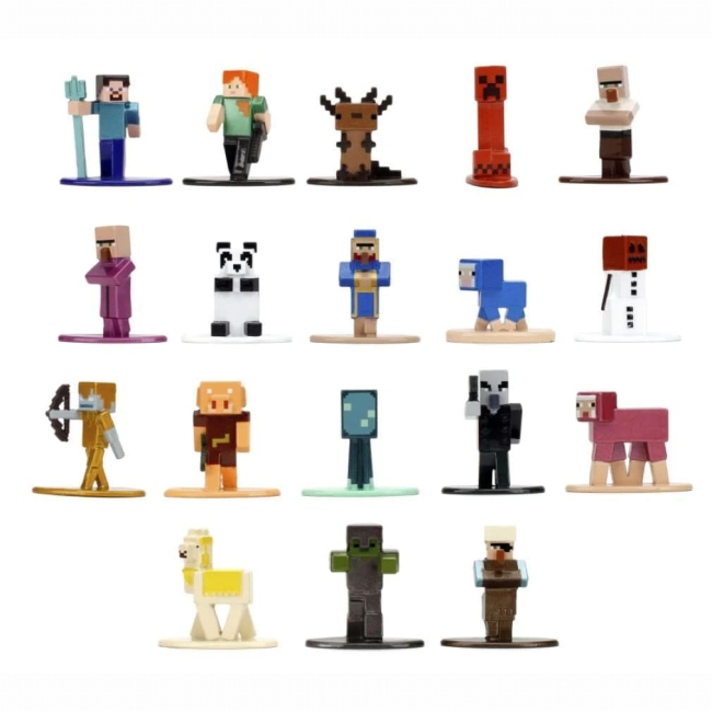 Фигурки персонажей - Набор игровых фигурок Jada Minecraft (9336788314R00)