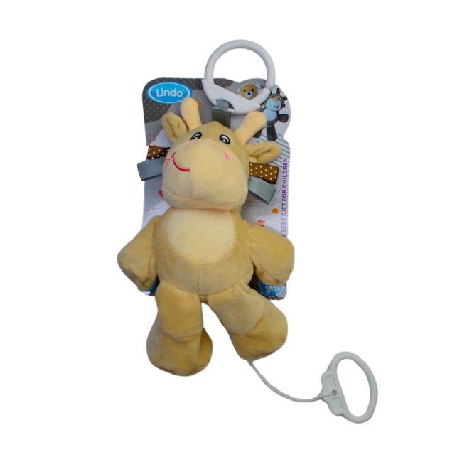 Подвески, мобили - Музыкальная подвеска Lindo Коровка бежевая (6954690210222)