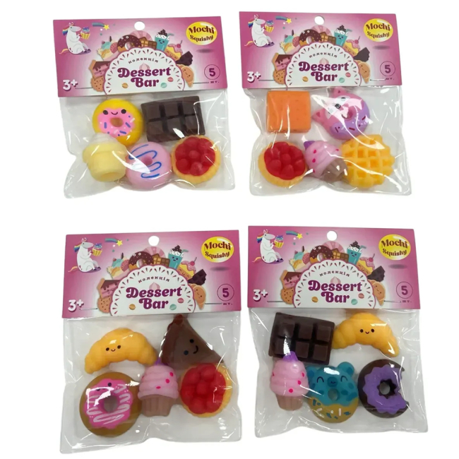 Антистресс игрушки - ​Игрушка-антистресс Monster Gum mochi squishy Десерт бар в ассортименте (T25004)