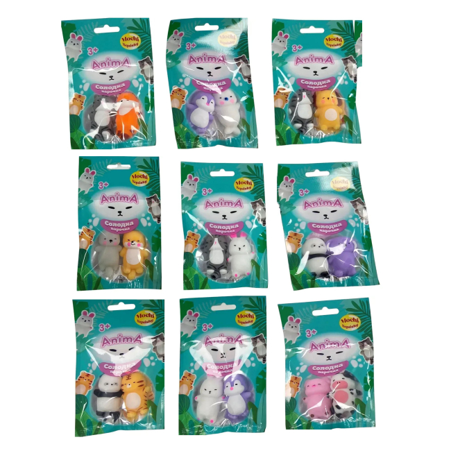 Антистрес іграшки - ​Іграшка-антистрес Monster Gum Mochі squishy Солодка парочка в асортименті (SK25002)