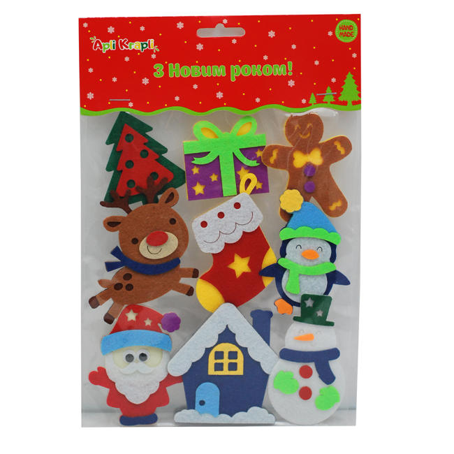 Аксесуари для свят - ​Декор з фетру Apli Krapli Новий Рік (2252536956018)