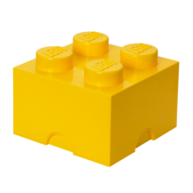 Бокси для іграшок - ​Бокс для зберігання LEGO Lifestyle Цеглинка 4 жовтий (40031732)