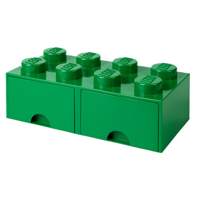 Бокси для іграшок - Висувний ящик для зберігання LEGO Lifestyle Цеглинка 8 зелений (40061734)