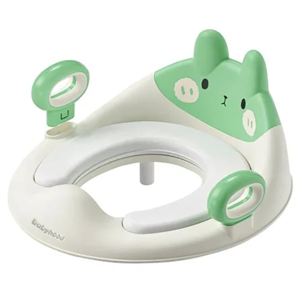 Товары по уходу - ​Накладка детская на унитаз Babyhood Зайка зеленая (BH-134G)