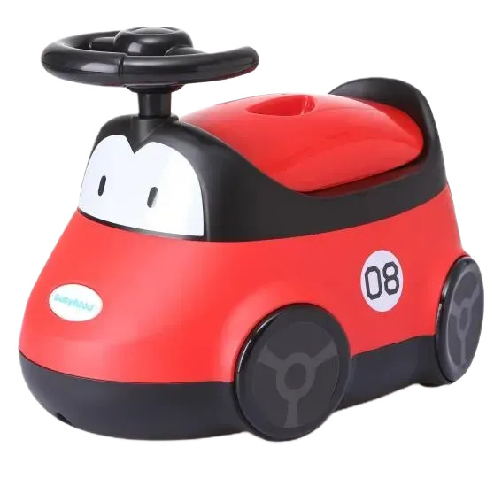 Товари для догляду - Дитячий горщик Babyhood Автомобіль червоний (BH-116R)