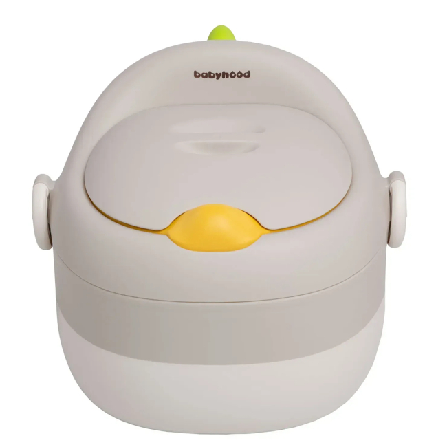 Товари для догляду - ​Дитячий горщик Babyhood Діно сірий 3 в 1 (BH-144)