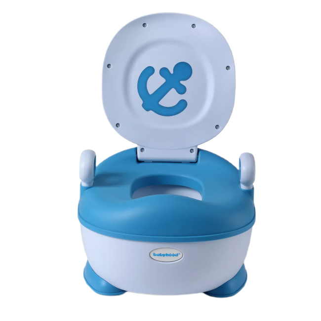 Товары по уходу - Детский горшок Babyhood Лу Лу голубой (BH-128B)