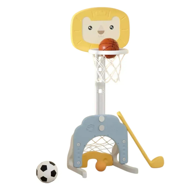 Спортивні активні ігри - ​Мультифункціональний ігровий комплекс Babyhood Левенятко жовтий (BP-109Y)