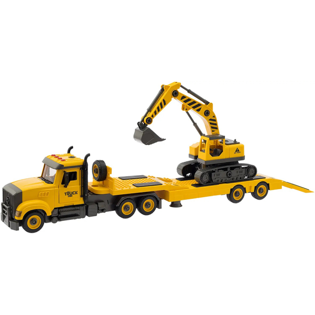 Конструктори з унікальними деталями - Конструктор Otamanko Вантажівка тягач з екскаватором (532.01.97)