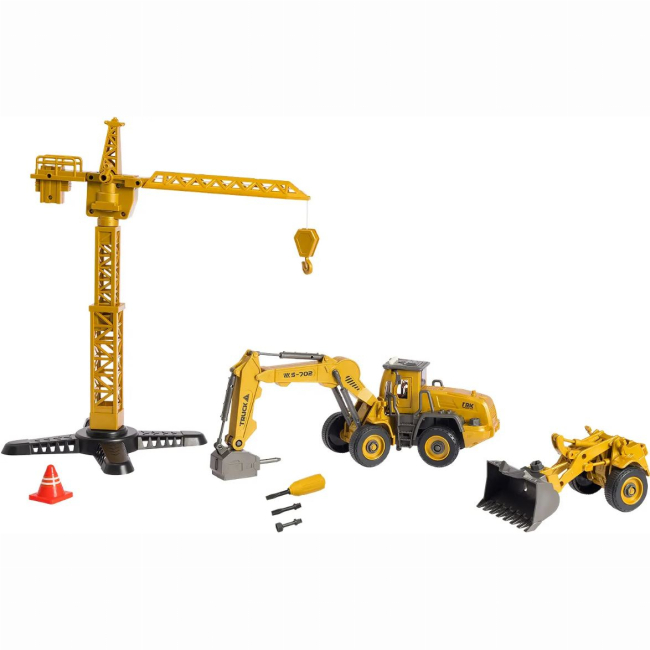 Конструктори з унікальними деталями - Конструктор Otamanko Бульдозер та будівельний гідромолоток 2 в 1 (532.02.04)