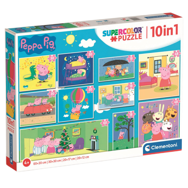 Пазлы - Пазл Clementoni Peppa Pig 10 в 1 (20271)