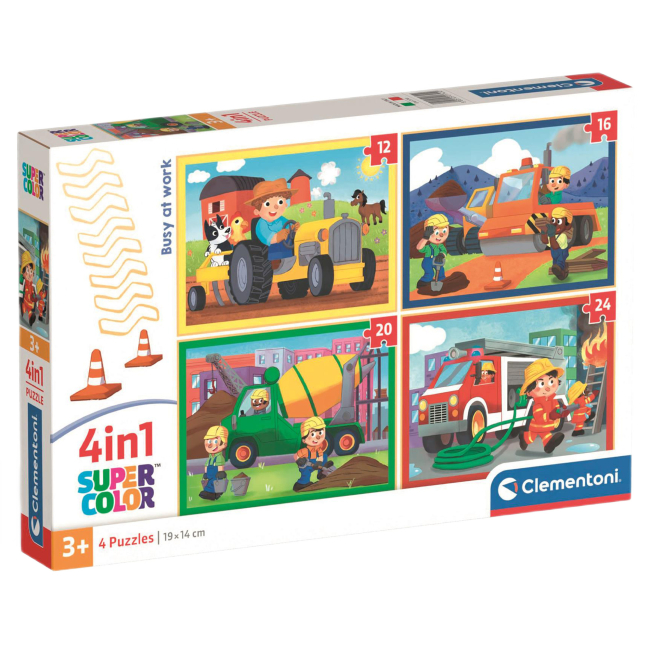 Пазлы - Пазл Clementoni Busy at Work 4 в 1 (21741)