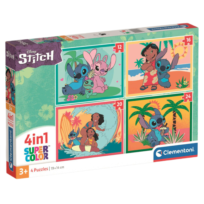 Пазлы - Пазл Clementoni Stitch 4 в 1 (21745)