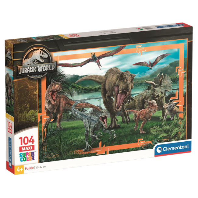 Пазлы - Пазл Clementoni Maxi Jurassic World 104 элемента (23770)