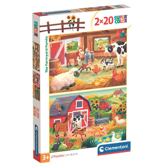 Пазлы - Пазл Clementoni The Farmyard Family 2 по 20 элементов (24818)