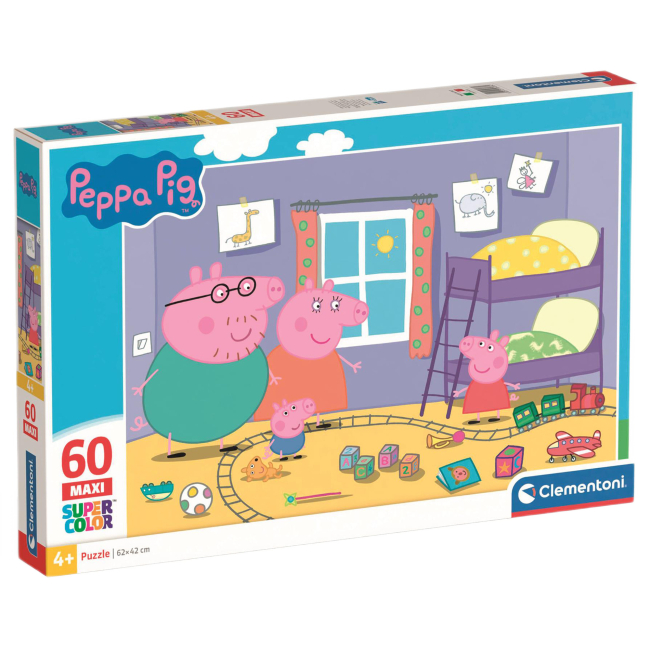 Пазли - Пазл Clementoni Maxi Peppa Pig 60 елементів (26438)
