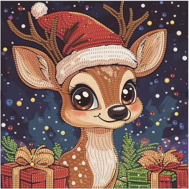 Мозаїка - Алмазна картина Brushme Оленя 25 х 25 см (DBS52204)