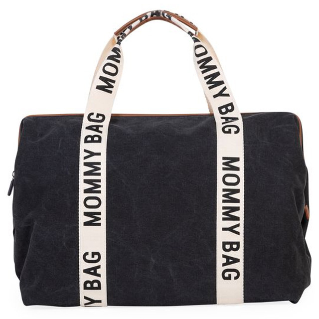 Рюкзаки и сумки - Сумка Childhome Mommy bag Signature canvas black (CWMBBSCBL)