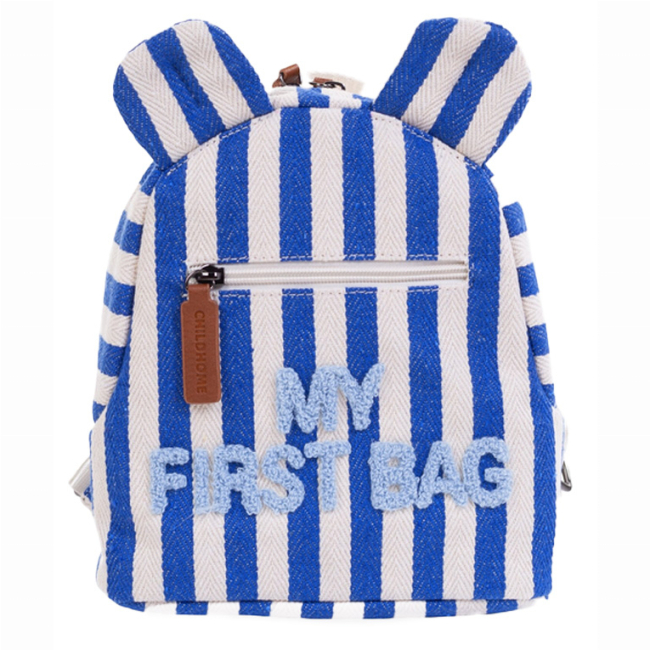 Рюкзаки та сумки - Рюкзак Childhome My first bag stripes electric blue (CWKIDBSTBL)