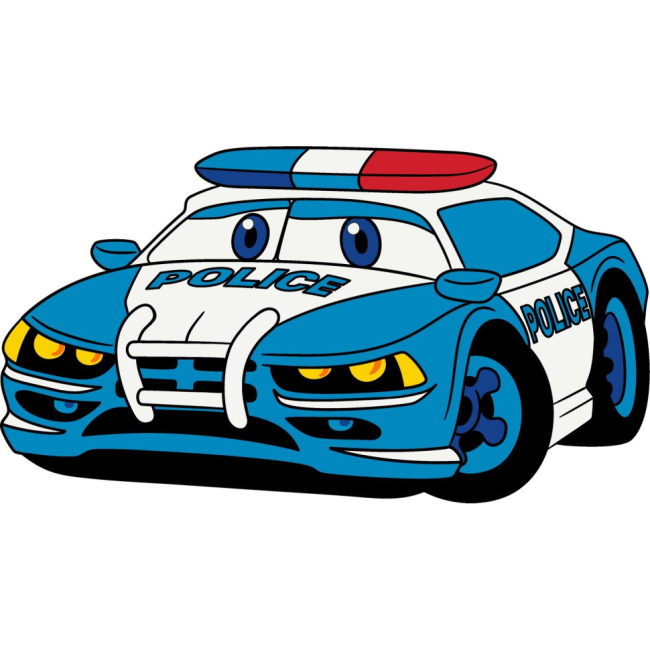 Товари для малювання - Розмальовка Art Craft Поліцейська машинка (15072-AC)