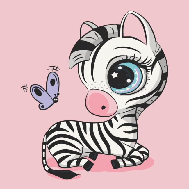 Товары для рисования - Картина по номерам Art Craft Зебра 30 х 30 см (15085-AC)