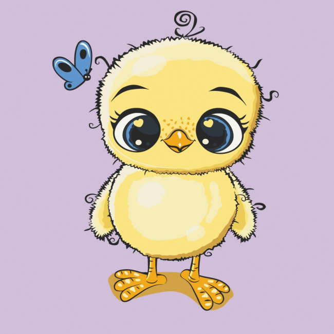 Товары для рисования - Картина по номерам Art Craft Цыпленок 30 х 30 см (15094-AC)