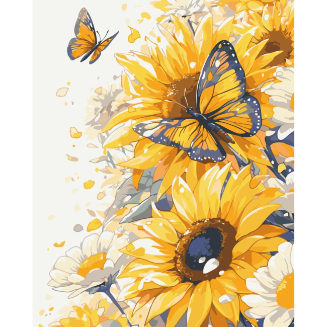 Товары для рисования - Картина по номерам Art Craft Желтые цветы 40 х 50 см (13149-AC)