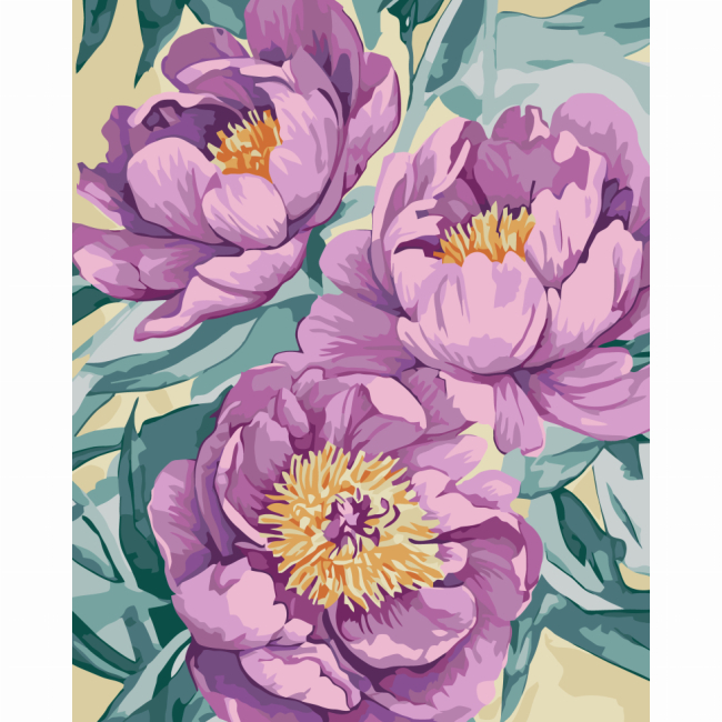 Товары для рисования - Картина по номерам Art Craft Лиловые цветы 40 х 50 см (13161-AC)